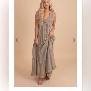 NWT Now Until Forever V-Neck Maxi Dress
L/ Light Green